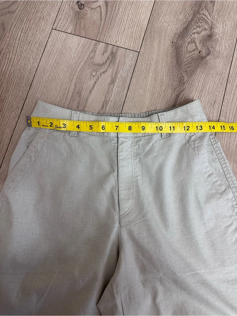 Uniqlo Women's Linen Straight Chino Pants in Light Beige Size XS
